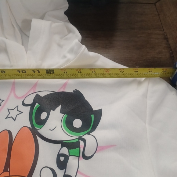 Powerpuff Girls Cartoon Network Cropped Hoodie Sweatshirt Junior size L - Picture 9 of 9